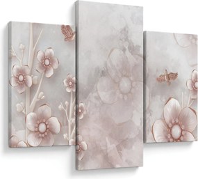 Tablou - Flori roz (90x60 cm)