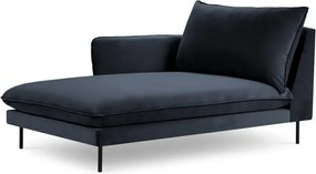Șezlong, cotieră pe partea stângă Cosmopolitan Design Vienna, albastru închis