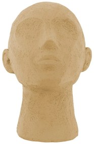 Statuetă decorativă PT LIVING Face Art, înălțime 22,8 cm, maro nisip