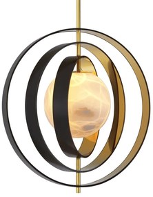 Lustra suspendata design LUX Pearl, auriu 115029 HZ