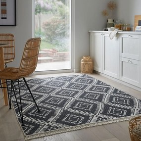 Covor negru-alb 120x170 cm Alix – Flair Rugs