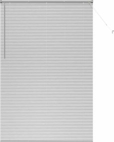 vidaXL Jaluzele venetiene Manual Argintiu 220x150cm Aluminiu