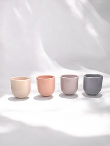 SET 4 PAHARE CAFEA CERAMICA NOVUM SPRINGTIME PASTEL 250ML