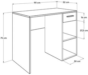 Masă PC Calliope 1 (antracit) . 1109388