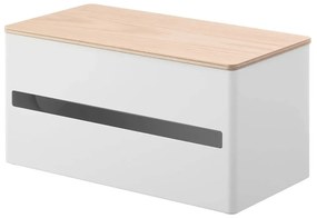 Suport orizontal pentru prosoape de bucătărie din hârtie alb din metal Rin – YAMAZAKI