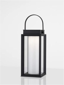 Lampa LED solara portabila iluminat exterior decorativ VERHAAL negru