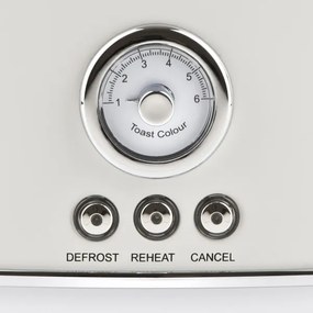 G3Ferrari G1013401 - Prăjitor de pâine ARTISTA, 750 W/230 V, cu 2 fante, alb