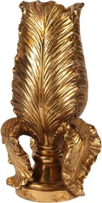 Vază din polirășină, auriu, finisaj antichizat, 37 x 19 x 18 cm, „Antiquaire”