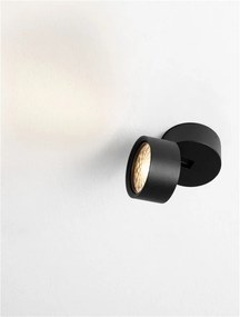 Spot LED aplicat directionabil diametru 8cm PULL negru, NVL-9030770