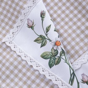 Fată de masă cu imprimeu TRANDAFIRI ÎNFLOREŞTE 85 x 85 cm