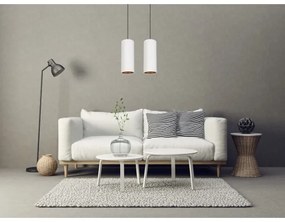 Lustr AVALO 2xE27/60W/230V alb/cupru pe cablu