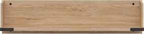 Polita LARA, stejar, PAL laminat, 117x24x28 cm