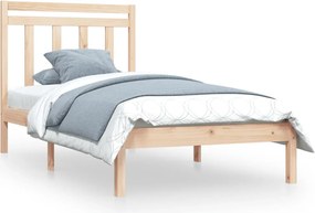 vidaXL Cadru de pat single, 90x190 cm, lemn masiv