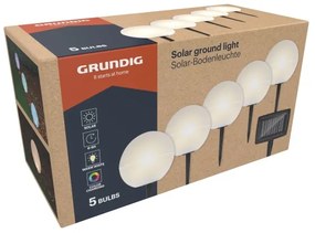SET 5x lampă LED RGBW solară Grundig LED/3,2V IP44