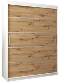 Dulap de haine 150 cm Verika 1 150 (alb + stejar artisan). 1063701