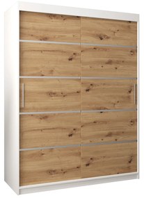 Dulap de haine 150 cm Verika 1 150 (alb + stejar artisan). 1063701