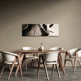 Tablou - Înregistrare gramofonică (cu ceas) (90x30 cm)