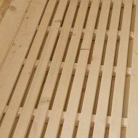 Vonkajšia sudová sauna Spitzbergen M dĺžka 120 cm priemer 190 cm (3,6 kW)