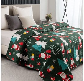 Cuvertura de pat SANTA WINK, verde inchis Dimensiune: 220 x 240 cm