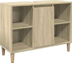 vidaXL Dulap pentru baie, stejar sonoma, 80x33x60 cm, lemn compozit