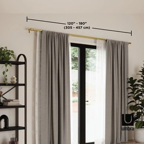 Galerie de perdea extensibilă 305-457 cm din oțel Cappa – Umbra