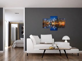 Tablou cu Manhattan noaptea (90x60 cm)