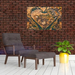 Tablou - Râu în formă de inimă (90x60 cm)