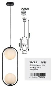 Pendul modern stil minimalist, Ghita 2L