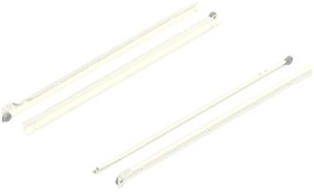 Glisiera Blum cu role (Lungime: 600 mm, Culoare: Alba)