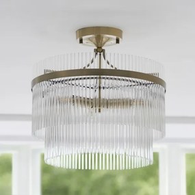 Lustră aplicată Endon 112575 MARIETTA 3xE14/7W/230V alamă/transparent