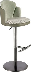 Scaun de bar pivotant cu inaltime reglabila Stool verde inchis