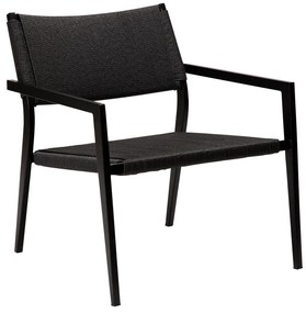 Fotoliu negru din împletitură de trestie Loop – DAN-FORM Denmark