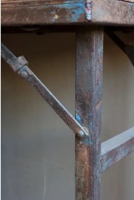 Consola natur din lemn reciclat cu picioare de metal 106x53x75 cm, „Grimaud"