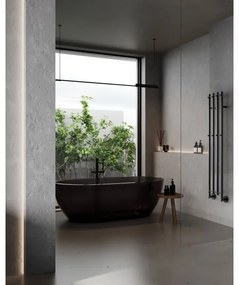 P.M.H. MO1B-R - Uscător electric pentru prosoape MONA, 93 W, 230 V, 153,3 cm, IP44, negru