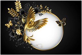 Tablou - Bile cu motive aurii (90x60 cm)