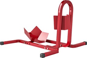 HOMCOM Suport pentru Motocicletă Reglabil pe 3 Nivele, Sistem de Blocare Roți Motocicletă în Metal cu Găuri, 60x55x43 cm, Negru | Aosom Romania