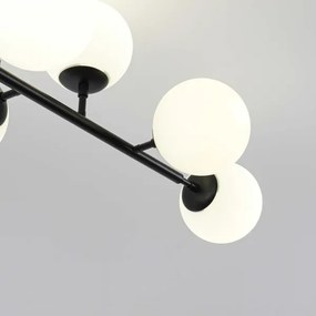 Lustră cu tijă DORADO 8xE14/40W/230V, neagră