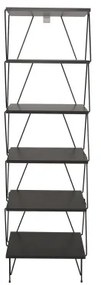 Bibliotecă BALABAN 165x48 cm antracit/neagră
