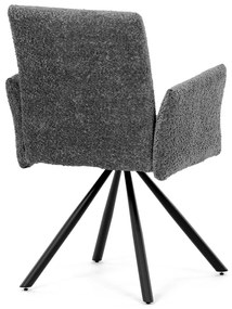 Set de scaune de sufragerie cu mecanism deîntoarcere DCH-W1117 GREY2, 2 buc.