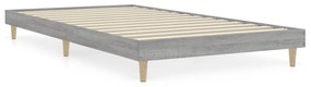 832099 vidaXL Cadru de pat, gri sonoma, 90x190 cm, lemn prelucrat