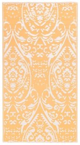 Covor de exterior, portocaliu si alb, 120x180 cm, pp