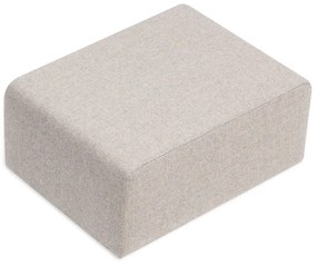 Taburet gri deschis din amestec de in și lână Hugg - Gazzda