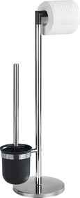 Suport pentru hârtie igienică și perie de toaletă, PARUS - 2în1, WENKO