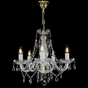 Candelabru Cristal Bohemia Exclusive 5 brate, diam. 48cm Magda V CE