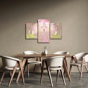 Tablou - Călătorie în regatul roz (90x60 cm)