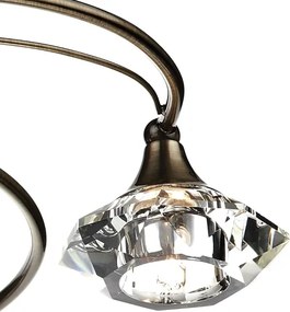 Där Lighting LUT0675 - Lustră de tavan aplicată LUTHER 6xG9/40W/230V, alamă