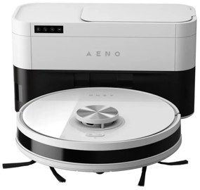 Aspirator robotic AENO ARC0006S, 4000Pa, 3000 mAh, 120 m2, Mapare, Wi-Fi, Comenzi vocale, Autonomie până la 120 min, Alb