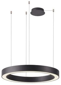 Lustra LED cu telecomanda design circular MARCO 80 CCT BK