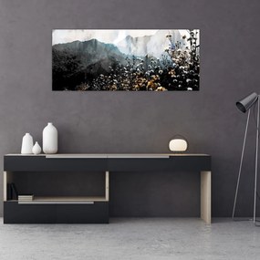 Tablou - Ilustrație de flori sălbatice (120x50 cm)
