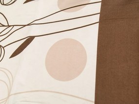 Lenjerie de pat din bumbac Culoare crem, CAPONE + fata de perna 40 x 50 cm gratuit